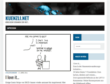 Tablet Screenshot of kuenzli.net